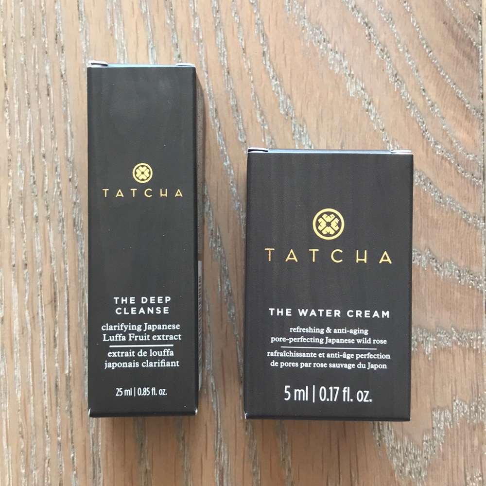 Tatcha Water Cream and Cleanser